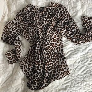 Leopard Print Express Portofino Shirt